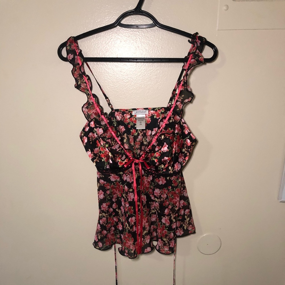 Rosy Lingerie Top